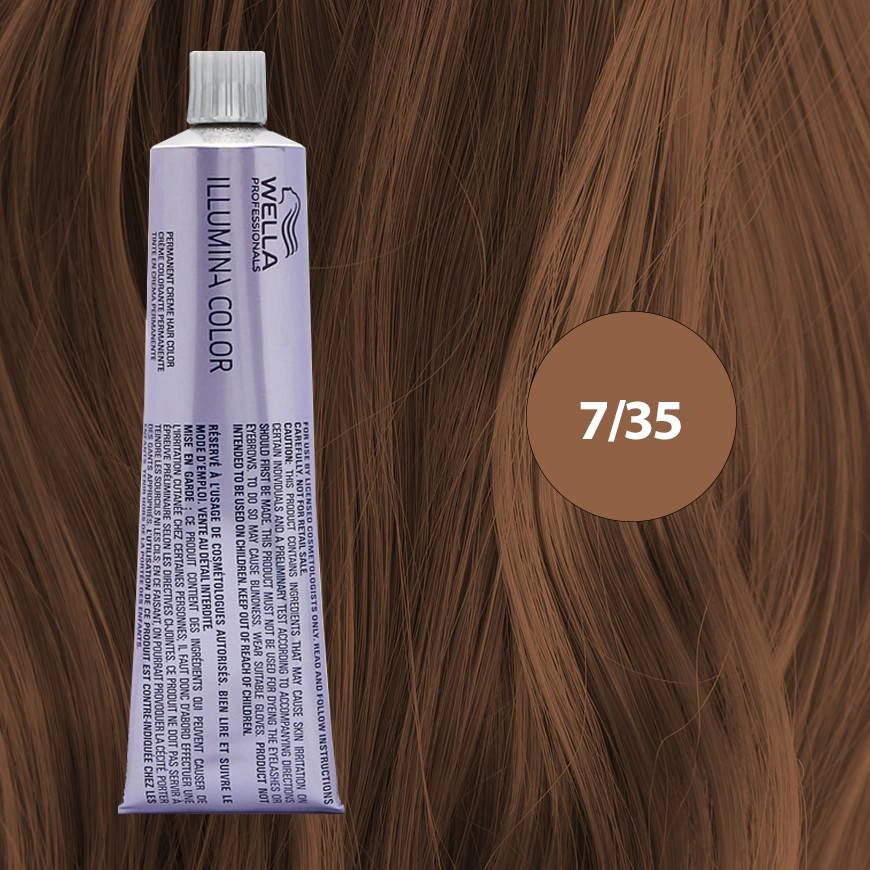 Illumina Color Hajfesték - 7/35 60ml Medium Gold Mahogany Blonde főképe